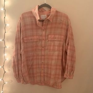 American eagle pink flannel